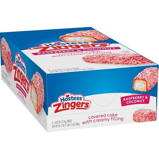 Hostess Single Serve Raspberry Zinger Snack, 6 x 6 x 4.02 oz Case - DOT product image 6