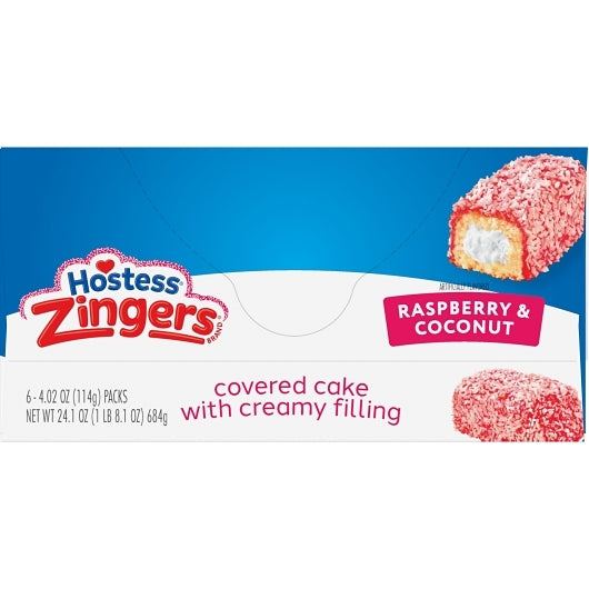 Hostess Single Serve Raspberry Zinger Snack, 6 x 6 x 4.02 oz Case - DOT product image 4