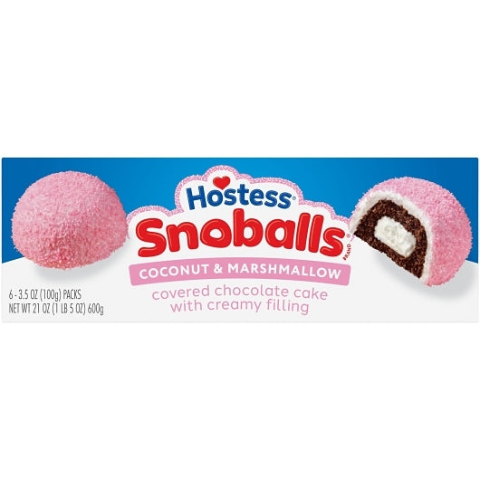 Hostess Single Serve SnoBall Snack, 6 x 6 x 3.5 oz Case - DOT product image 4