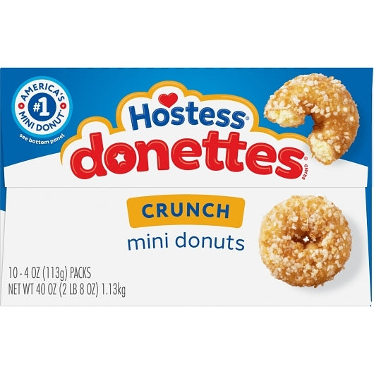 Hostess Mini Single Serve Crunch Donettes Snack, 6 x 10 x 4 oz Case - DOT product image 2