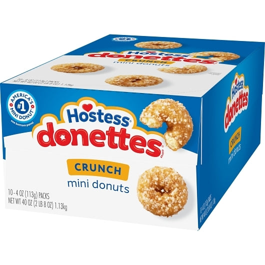 Hostess Mini Single Serve Crunch Donettes Snack, 6 x 10 x 4 oz Case - DOT product image 5