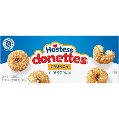 Hostess Mini Single Serve Crunch Donettes Snack, 6 x 10 x 4 oz Case - DOT product image 4