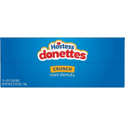 Hostess Mini Single Serve Crunch Donettes Snack, 6 x 10 x 4 oz Case - DOT product image 6
