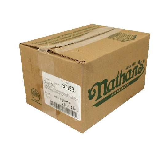 Nathans Famous 6:1 6 Inch Skinless Beef Frank, 1 x 60 each Case - DOT product image 3