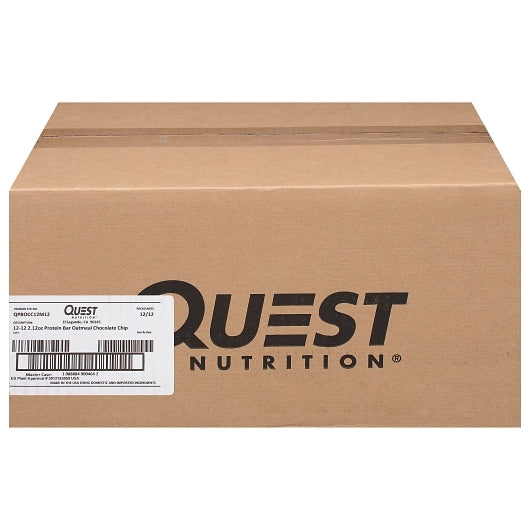 Quest Nutrition Oatmeal Chocolate Chip Bar, 12 x 2.12 oz Case - Snacks - image 2