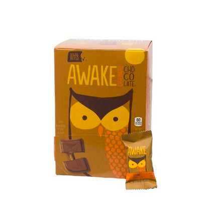 Awake Chocolate Caffeinated Chocolate Bites Caramel, 6 x 50 x 0.48 oz Case - Candy & Confections