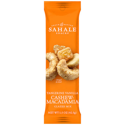 Sahale Snacks Cashew Tangerine Vanilla Macadamia Glazed, 18 x 1.5 oz Case - Nuts & Seeds