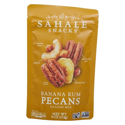 Sahale Pecans Banana Rumami Glazed Mix, 6 x 4 oz Case - Nuts & Seeds