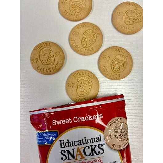 Dick & Jane Presidents Vanilla Flavored Whole Grain Sweet Snack Crackers, 120 x 1 oz Case - DOT product image 6