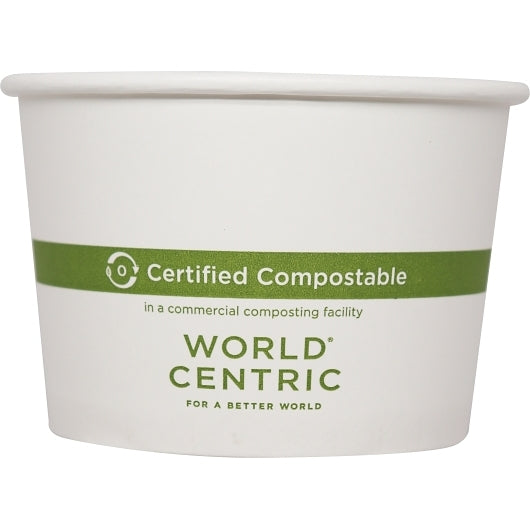 World Centric 16 Ounce Fsc Mix Compostable Paper Bowl, 10 x 50 each Case - Plates Bowls