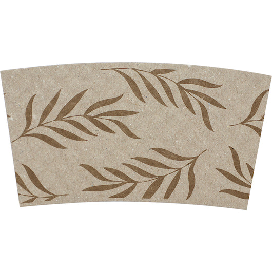 World Centric 10-20 Ounce 100% PCW Paper Compostable Hot Cup Sleeve, 2 x 500 each Case - Disposable Cups & Lids