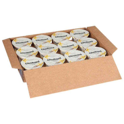 Chobani Vanilla Non Fat Greek Yogurt, 12 x 5.3 oz Case - DOT product image 5