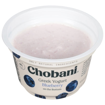 Chobani Non Fat Blueberry Yogurt, 12 x 5.3 oz Case - Cheese & Dairy