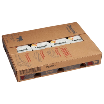 Chobani Non Fat Peach Greek Yogurt, 12 x 5.3 oz Case - DOT product image 5