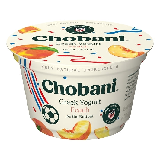 Chobani Non Fat Peach Greek Yogurt, 12 x 5.3 oz Case - DOT product image 7