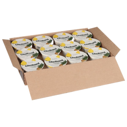Chobani Pineapple On The Bottom Low Fat Greek Yogurt, 12 x 5.3 oz Case - DOT product image 4
