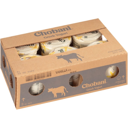Chobani Vanilla Non Fat Greek Yogurt, 6 x 32 oz Case - DOT product image 5