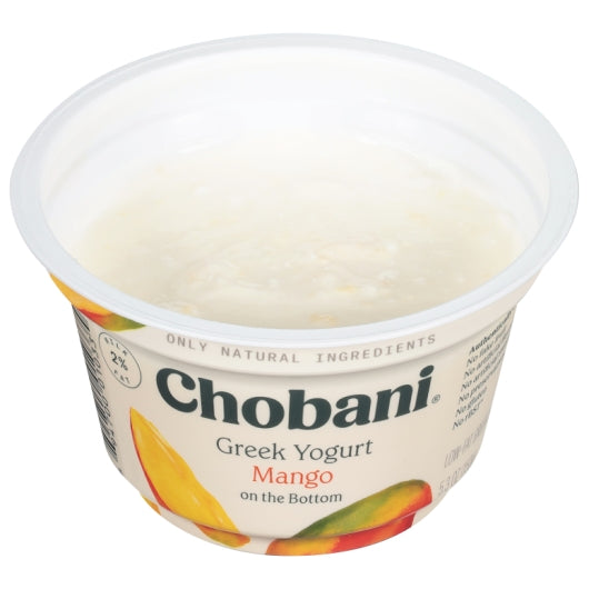 Chobani Low Fat Mango Greek Yogurt, 12 x 5.3 oz Case - DOT product image 3