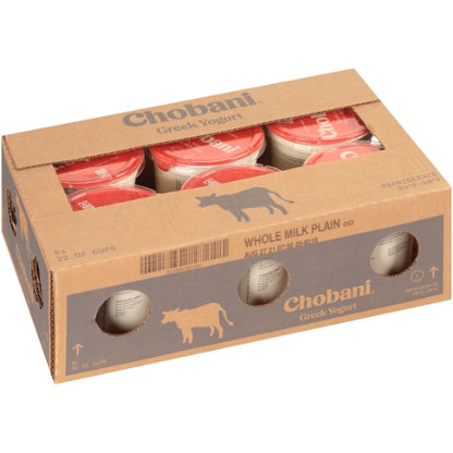 Chobani Whole Fat Plain Greek Yogurt, 6 x 32 oz Case - DOT product image 6