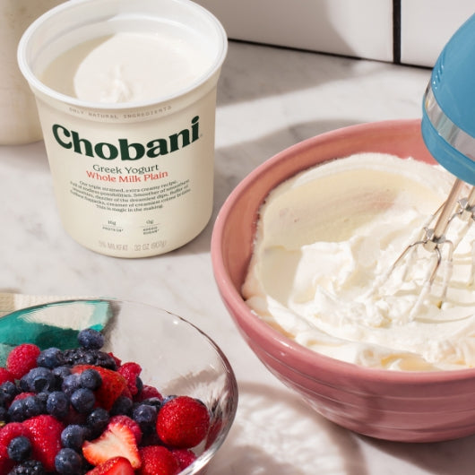Chobani Whole Fat Plain Greek Yogurt, 6 x 32 oz Case - DOT product image 4