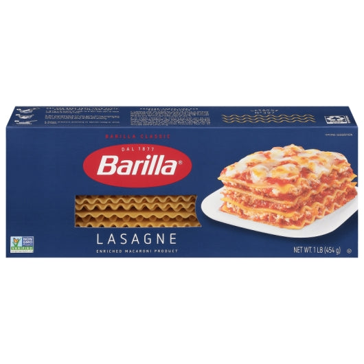 Barilla Wavy Lasagna Pasta, 12 x 16 oz Case - DOT product image 2