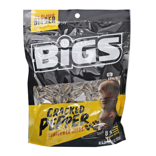 Bigs Sea Salt & Pepper Sunflower Seeds, 12 x 5.35 oz Case - DOT product image 3