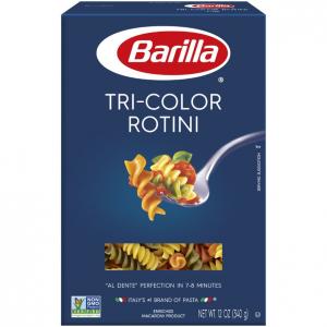 Barilla Tri Color Rotini, 12 oz