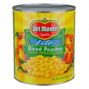 Peaches Lite Diced Yellow 6 Case 105 Ounce