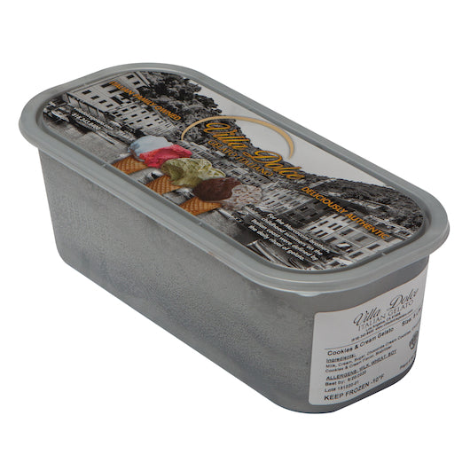 Villa Dolce Traditional Cookies & Cream Gelato, 1 x 5 LT Case - Bakery & Desserts