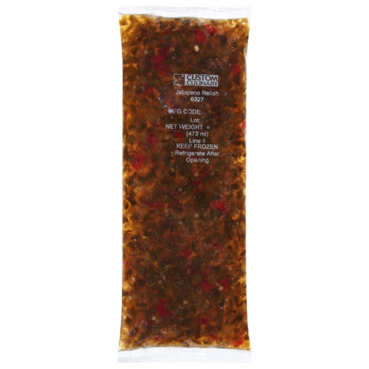 Gold Label Jalapeno Relish, 16 x 1 lb Case - Condiments & Sauces