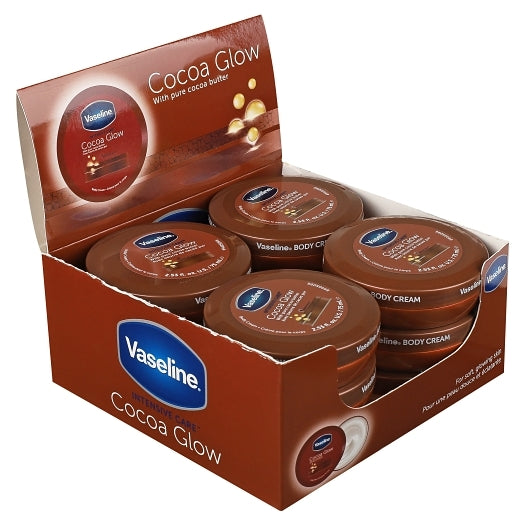 Vaseline Cocoa Glow Cream, 3 x 12 x 2.53 fl oz Case - Health & Personal Care