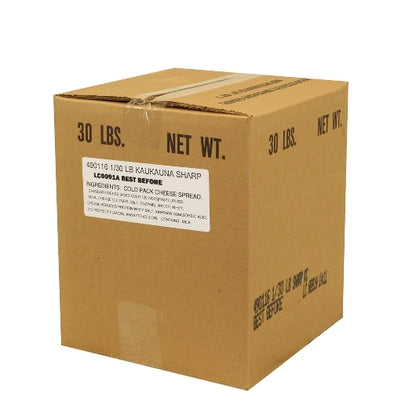Kaukauna Sharp Cheddar Cheese, 1 x 30 lb Case - DOT product image 4
