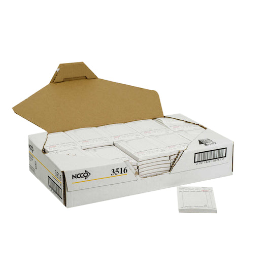 NCCO National Checking WaitRpad 3.5 Inch X 5.125 Inch 13 Line White 1 Part Guest Check, 100 per Pad, 1 x 10000 each Case - DOT product image 8
