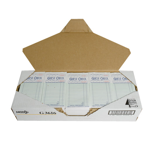 National Checking Guest National Checking Company 1 Part 16 Line Green Guest Check, 1 x 5000 each Case - DOT product image 6