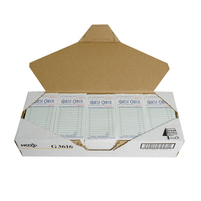 National Checking Guest National Checking Company 1 Part 16 Line Green Guest Check, 1 x 5000 each Case - DOT product image 6