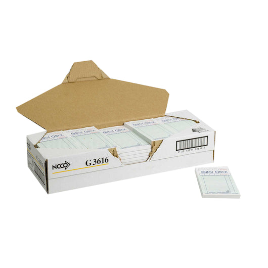 National Checking Guest National Checking Company 1 Part 16 Line Green Guest Check, 1 x 5000 each Case - DOT product image 8