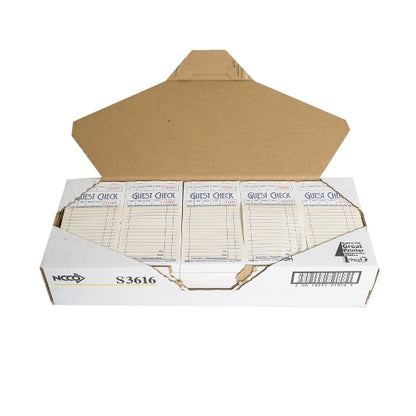 National Checking Guest National Checking 3.5 Inch X 6.75 Inch 1 Part Carbonless Salmon 13 Line Guest Check, 1 x 5000 - DOT product image 4