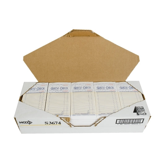 National Checking Guest National Checking 3.5 Inch X 6.75 Inch 1 Part Salmon 13 Line Guest Check, 1 x 2500 each Case - DOT product image 5