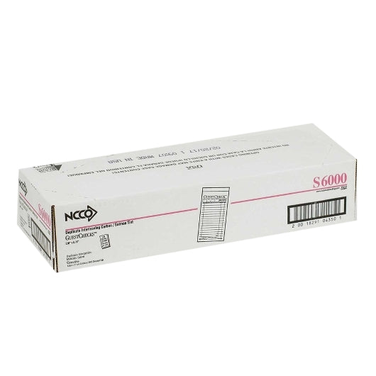 National Checking Guest National Checking 3.5 Inch X 6.75 Inch 2 Part Interleaving Carbon Salmon Tint 13 Line Guest - DOT product image 2