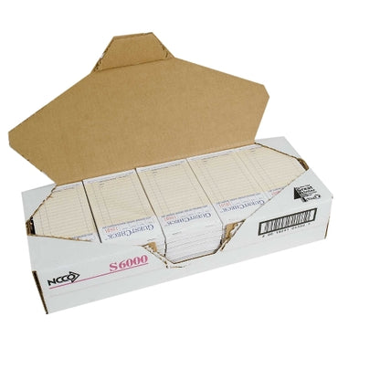 National Checking Guest National Checking 3.5 Inch X 6.75 Inch 2 Part Interleaving Carbon Salmon Tint 13 Line Guest - DOT product image 4