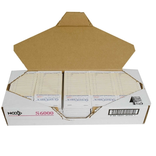 National Checking Guest National Checking 3.5 Inch X 6.75 Inch 2 Part Interleaving Carbon Salmon Tint 13 Line Guest - DOT product image 5