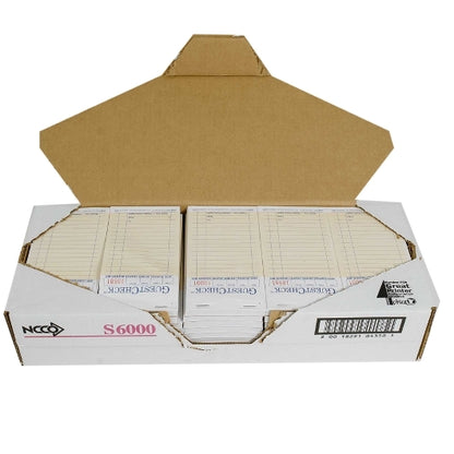 National Checking Guest National Checking 3.5 Inch X 6.75 Inch 2 Part Interleaving Carbon Salmon Tint 13 Line Guest - DOT product image 5