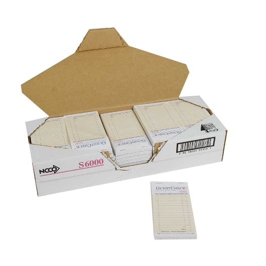 National Checking Guest National Checking 3.5 Inch X 6.75 Inch 2 Part Interleaving Carbon Salmon Tint 13 Line Guest - DOT product image 7
