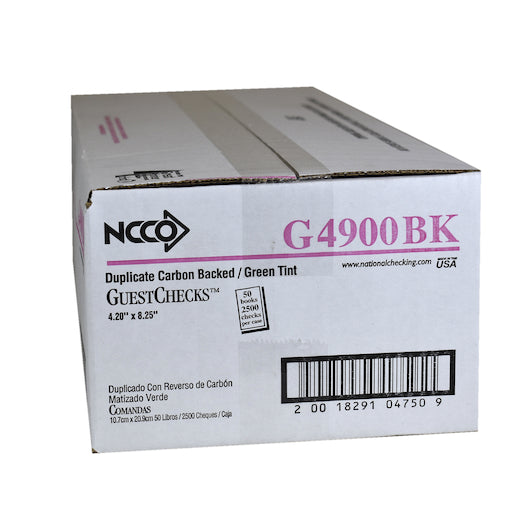 Magnolia Evaporated Milk GUEST CHECK 2 PART CARBON GREEN, 50 x 50 x 1 each Case - DOT product image 4
