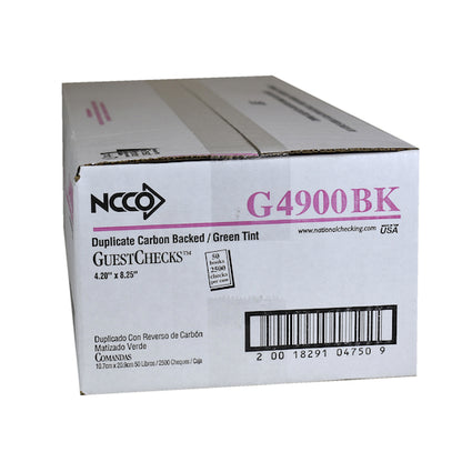 Magnolia Evaporated Milk GUEST CHECK 2 PART CARBON GREEN, 50 x 50 x 1 each Case - DOT product image 4