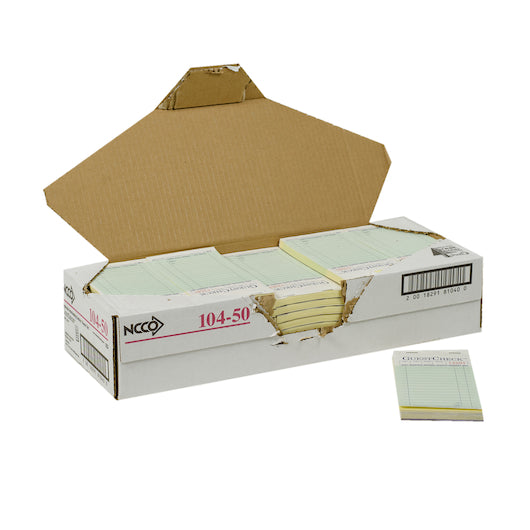 National Checking Guest National Checking 3.5 Inch X 6.75 Inch 2 Part Green Carbon 16 Line Guest Check, 1 x 2500 each - DOT product image 8