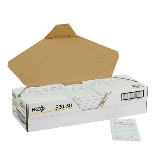 NCCO National Checking 3.5 Inch X 6.75 Inch 1 Part Green 19 Line Guest Check, 1 x 2500 each Case - DOT product image 7