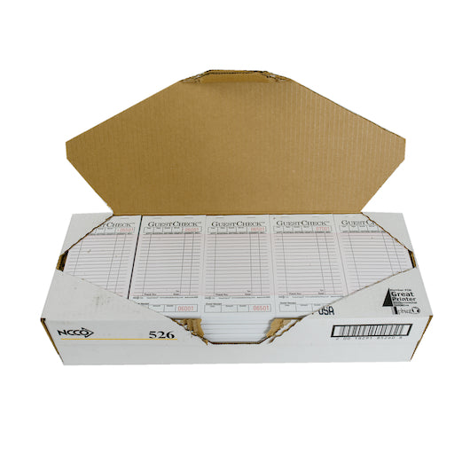 NCCO National Checking 3.5 Inch X 6.75 Inch 1 Part Pink 18 Line Guest Check, 1 x 2500 each Case - DOT product image 6