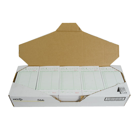 NCCO National Checking 4.25 Inch X 7.25 Inch 1 Part Green 14 Line Guest Check, 1 x 2500 each Case - DOT product image 5