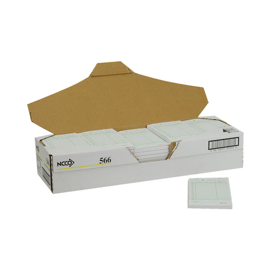 NCCO National Checking 4.25 Inch X 7.25 Inch 1 Part Green 14 Line Guest Check, 1 x 2500 each Case - DOT product image 7